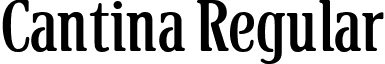 Cantina Regular font - cantina.ttf