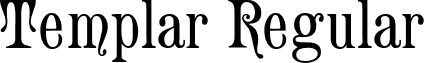 Templar Regular font - templar-regular.ttf