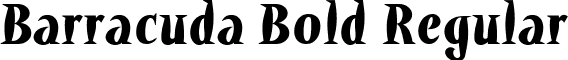 Barracuda Bold Regular font - barracudaboldpdf.ttf