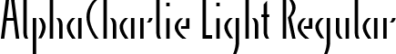 AlphaCharlie Light Regular font - alphacharlielightpdf.ttf