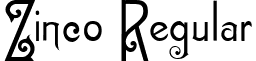 Zinco Regular font - zinco-regular.ttf