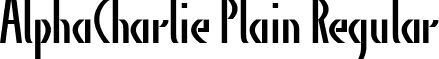 AlphaCharlie Plain Regular font - alphacharlieplainpdf.ttf