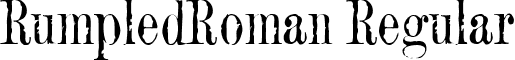 RumpledRoman Regular font - rumpledroman-regular.ttf