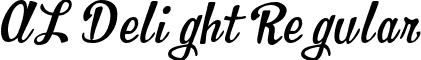 AL Delight Regular font - aldelight.ttf