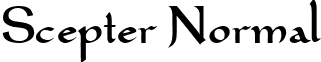 Scepter Normal font - scepternormal.ttf