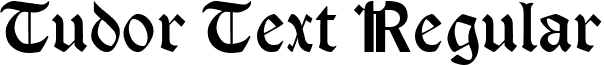Tudor Text Regular font - tudortext.ttf