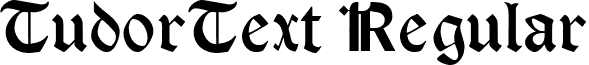 TudorText Regular font - tudortext-regular.ttf