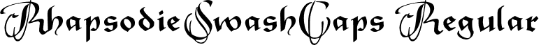 RhapsodieSwashCaps Regular font - RhapsodieSwashCaps-Normal.otf