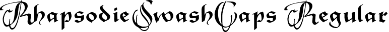 RhapsodieSwashCaps Regular font - rhapsodieswashcaps-normal.ttf