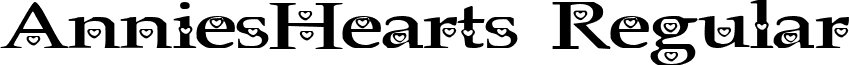 AnniesHearts Regular font - annieshearts.ttf