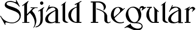 Skjald Regular font - Skjald-Regular.otf