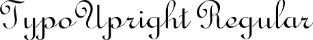 TypoUpright Regular font - TypoUpright-Regular.otf