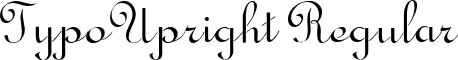 TypoUpright Regular font - typoupright-regular.ttf