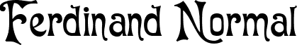 Ferdinand Normal font - ferdinandnormal.ttf