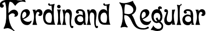 Ferdinand Regular font - Ferdinand-Normal.otf