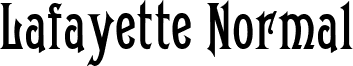 Lafayette Normal font - lafayettenormal.ttf