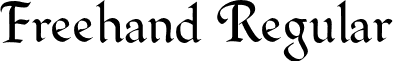 Freehand Regular font - Freehand-Normal.otf