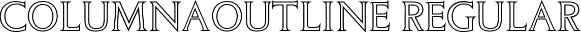 ColumnaOutline Regular font - columnaoutline-regular.ttf