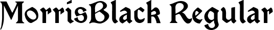 MorrisBlack Regular font - morrisblack-normal.ttf