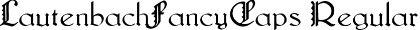LautenbachFancyCaps Regular font - lautenbachfancycaps-normal.ttf