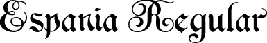 Espania Regular font - Espania-Normal.otf
