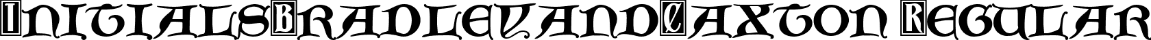 InitialsBradleyandCaxton Regular font - initialsbradleyandcaxton-normal.ttf
