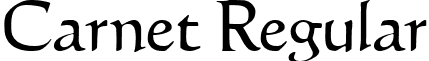 Carnet Regular font - carnet.ttf