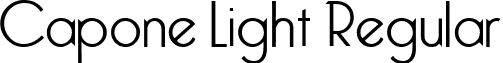 Capone Light Regular font - caponelight.ttf