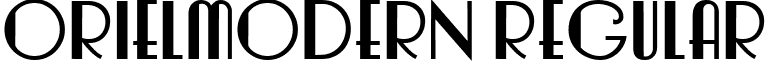 OrielModern Regular font - orielmodern-regular.ttf