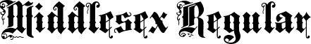 Middlesex Regular font - middlesex-regular.ttf