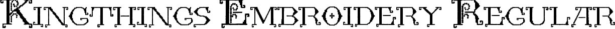 Kingthings Embroidery Regular font - Kingthings Embroidery.ttf