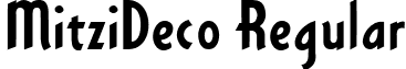 MitziDeco Regular font - mitzideco-regular.ttf