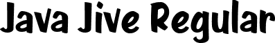 Java Jive Regular font - javajiveregular.ttf