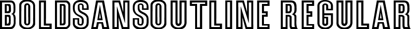 BoldSansOutline Regular font - boldsansoutline-regular.ttf