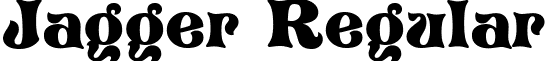 Jagger Regular font - jagger.ttf