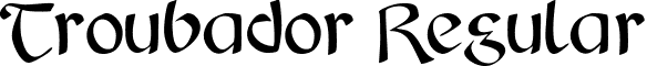 Troubador Regular font - troubador.ttf