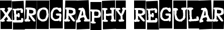 Xerography Regular font - xero4.ttf