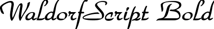 WaldorfScript Bold font - waldorfscriptbold.ttf