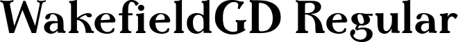 WakefieldGD Regular font - wakefieldgd.ttf