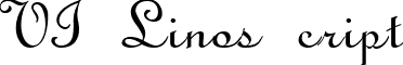 VI Linos cript font - vilinoscript.ttf