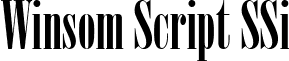 Winsom Script SSi font - winsomscriptssi.ttf