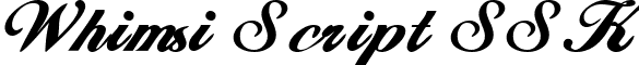 Whimsi Script SSK font - whimsiscriptsskbold.ttf