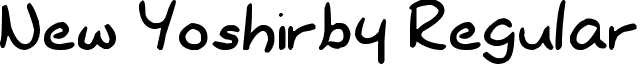 New Yoshirby Regular font - dryoshiabibi.ttf