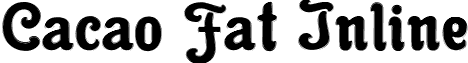 Cacao Fat Inline font - cacaofatinlinepdf.ttf