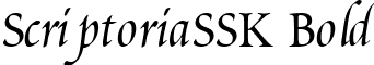 ScriptoriaSSK Bold font - scriptoriasskbold.ttf