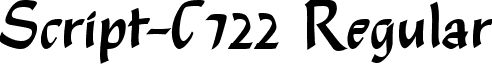 Script-C722 Regular font - script-c722-regular.ttf