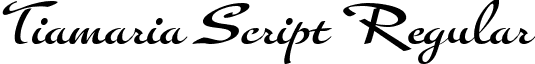 Tiamaria Script Regular font - tiamariascript.ttf