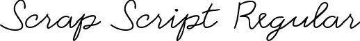 Scrap Script Regular font - scrapscript.ttf