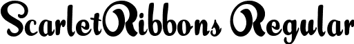 ScarletRibbons Regular font - scarletribbons.ttf