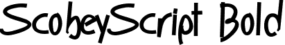 ScobeyScript Bold font - scobeyscriptbold.ttf